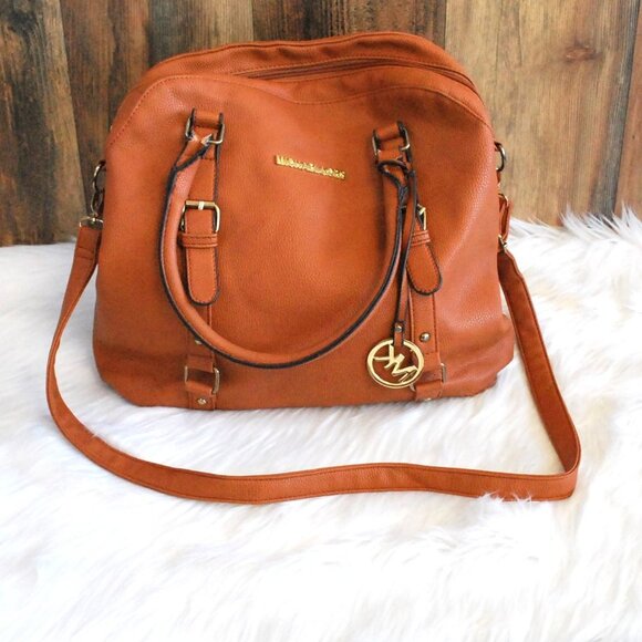 Bedford Saddle Legacy Style Satchel Leatherlike Shoulder Handbag - Picture 1 of 8